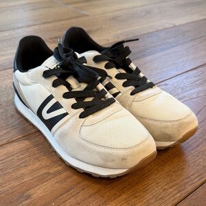 Tretorn Cream and Black Women's Sneakers